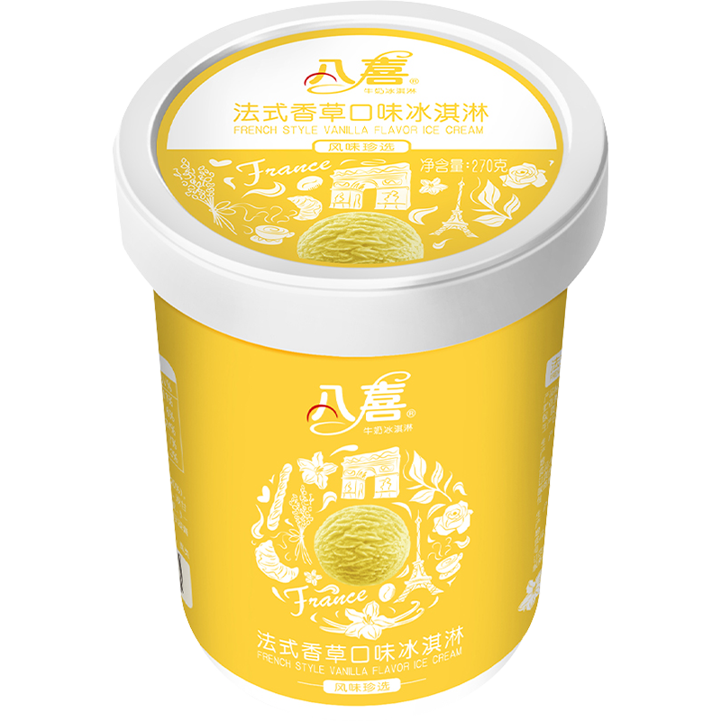 plus会员、需首购、概率券:八喜冰淇淋 珍品系列法式香草口味 270g*1桶 11.5元