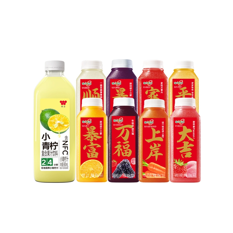 味全官旗 每日C果汁300ml*9+900ml*1 券后59.9元