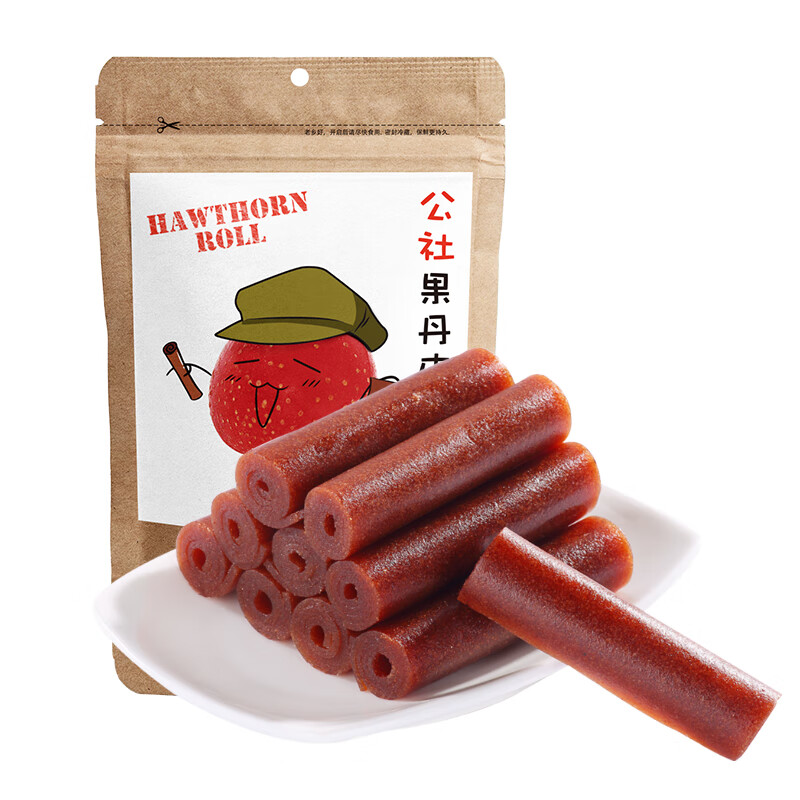 plus：公社 果丹皮 500g 山楂卷*3件 38.1元（合12.7元/件）