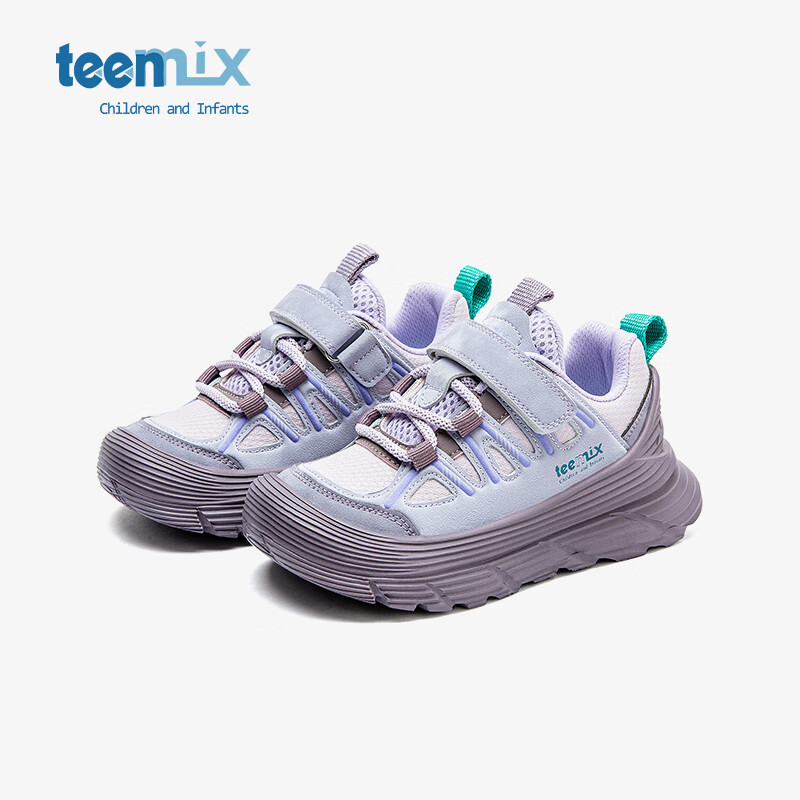 天美意 儿童运动老爹鞋秋冬季 东方紫/鲟鱼灰 26 109元（需用券）