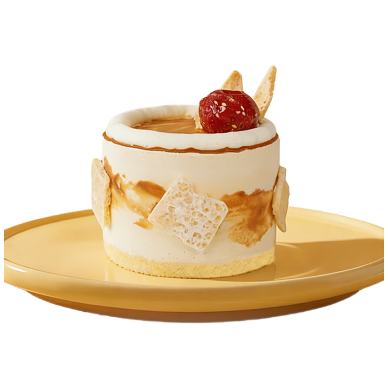 鲜京采 内蒙古纯奶皮子咸奶茶焙茶慕斯蛋糕面包 4寸 400g*3件 40.67元/件（共12