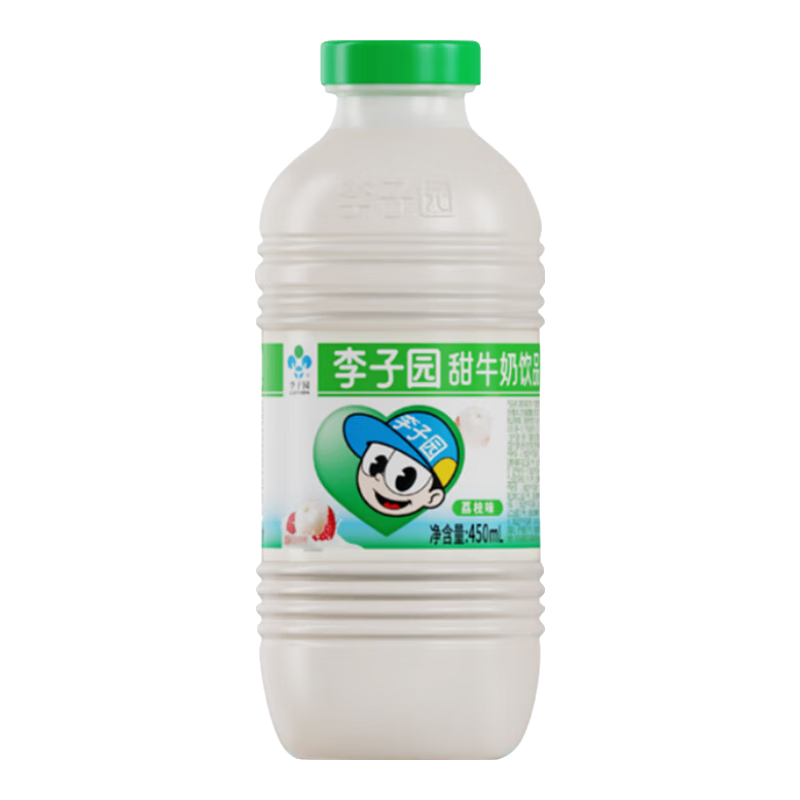 PLUS会员：LIZIYUAN 李子园 荔枝味甜牛奶 450ml*10瓶 35.52元包邮（双重优惠）