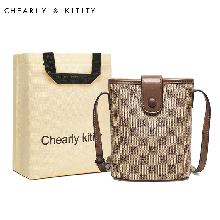 PLUS会员：Chearly kitity 简约小方包 57.71元 包邮（需用券）