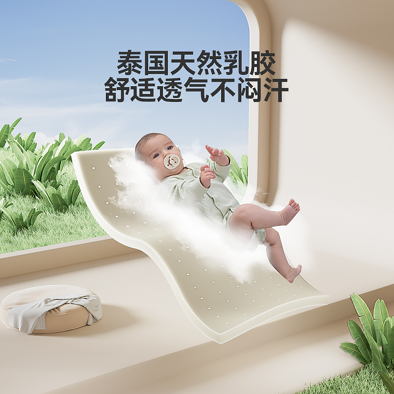 ABCmokoo 婴儿防吐奶斜坡垫防溢奶呛奶枕头新生儿床中床躺喂奶神器 249元（需用券）