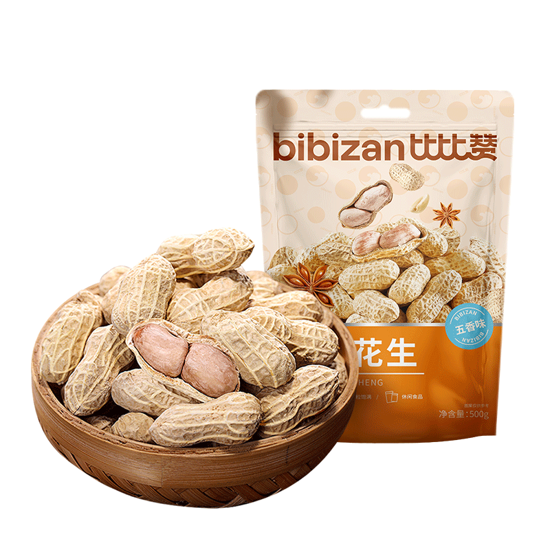 plus会员：比比赞（BIBIZAN）龙岩花生五香味500g*3袋 合7.74元/件