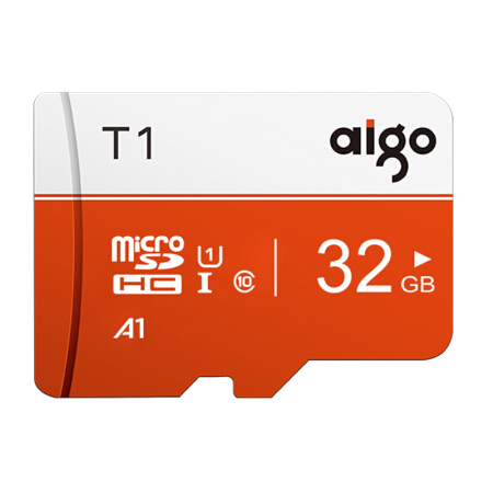 aigo 爱国者 T1 高速专业版 Micro-SD存储卡 32GB（UHS-I、U1、A1） 17.58元