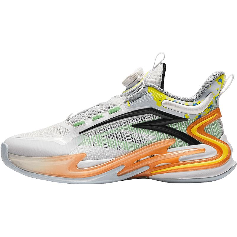 安踏 儿童运动鞋男大童夏季透气旋风2.0旋钮扣缓震低帮篮球鞋312421122 139元