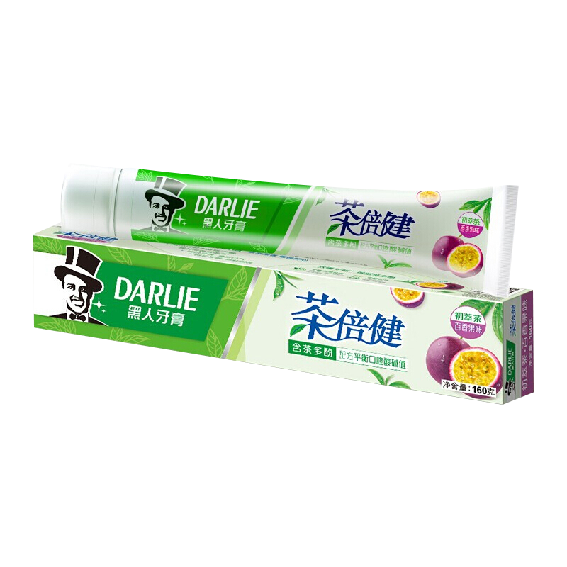 DARLIE 好来 黑人茶倍健牙膏 百香果味160g 14.74元