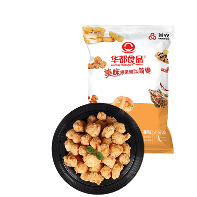 华都食品 香脆鸡米花 800g 31.92元