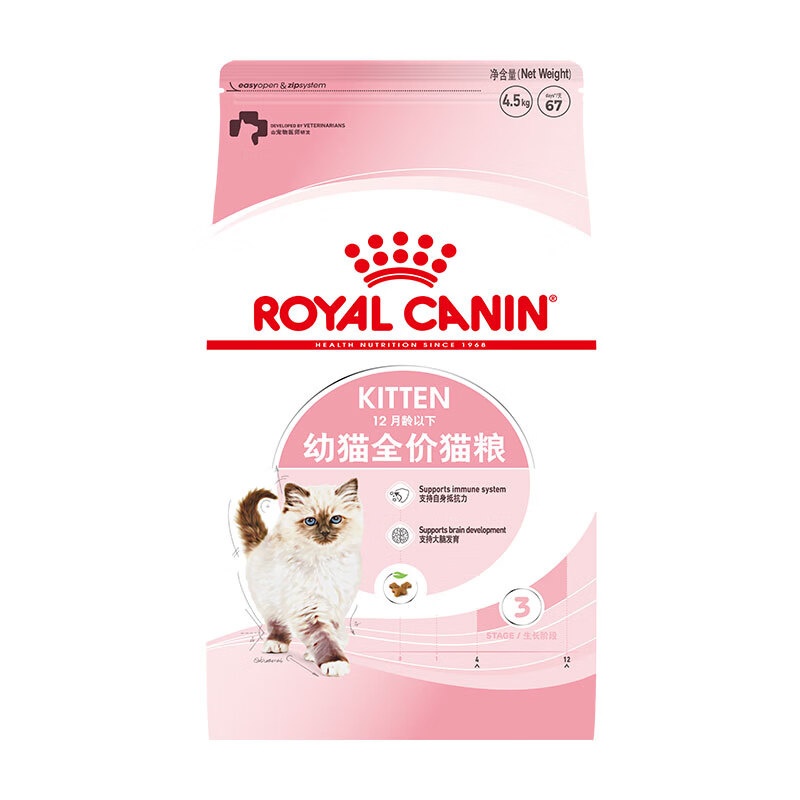 ROYAL CANIN 皇家 京东会员ROYAL CANIN 皇家猫粮 K36幼猫猫粮 通用粮 4-12月龄 4.5kg 1