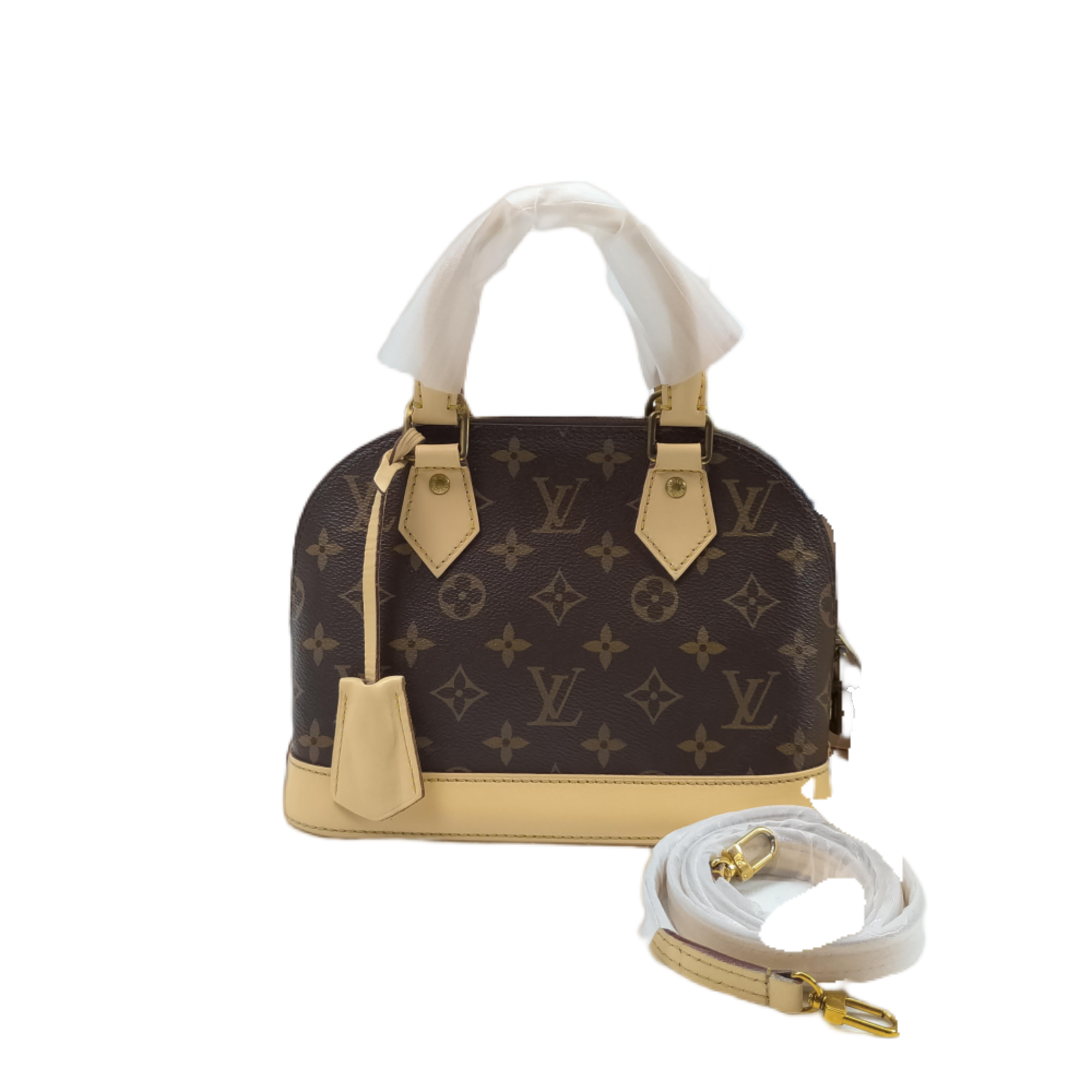 LOUIS VUITTON 路易威登 中古95新LV/路易威登老花帆布ALMA BB系列女士两用贝壳包 