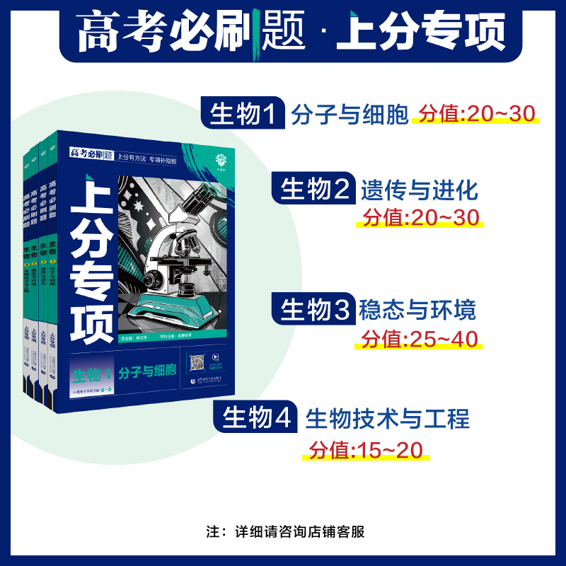 理想树2025版高考必刷题上分专项生物1分子与细胞2遗传与进化 12.38元（需用