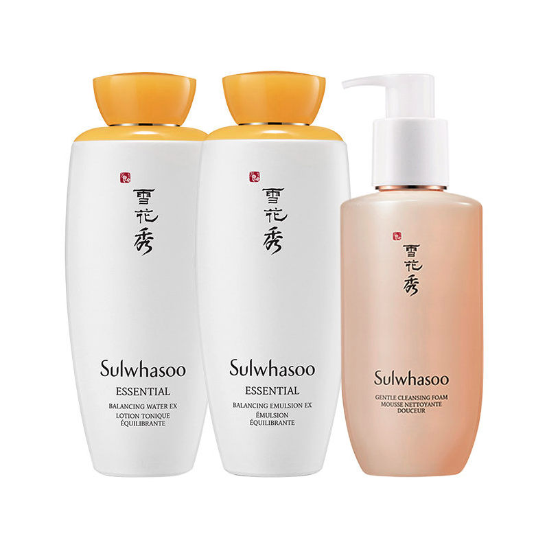 Sulwhasoo 雪花秀 滋盈肌本舒活水150ml+乳125ml+洗面奶200ml护肤品 女神节礼物 1059