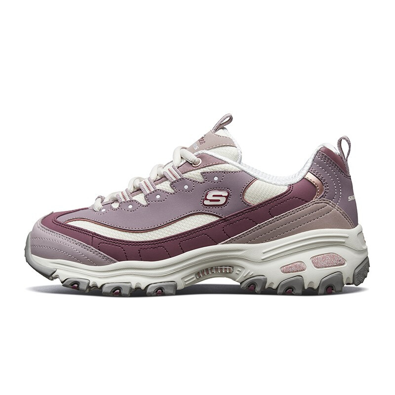 SKECHERS 斯凯奇 D'lites 1.0 女子休闲运动鞋 13143/PRW 紫色/白色 36 255.05元（需用