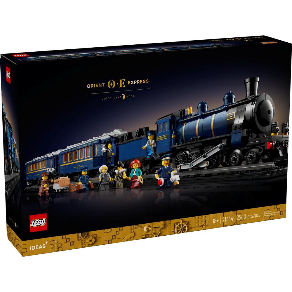 LEGO 乐高 IDEAS系列21344东方快车列复古蒸汽火车拼装积木 1291.95元
