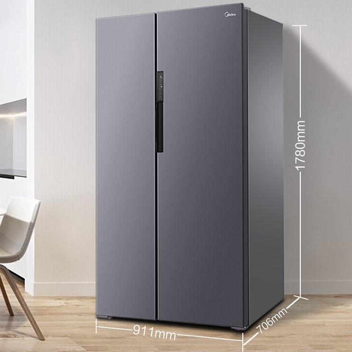 Midea 美的 605升一级能效净味风冷无霜家用双变频 精细分存储冰箱 美的606升