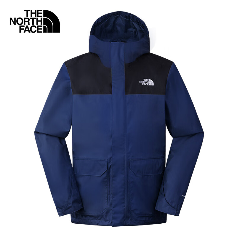 THE NORTH FACE 北面 冲锋衣男户外防水单层硬壳夹克8AUK 蓝色/F1T XL ￥799