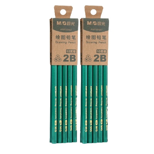 移动端：M&G 晨光 AWP304A7 六角杆铅笔 2B 10支装 3.58元