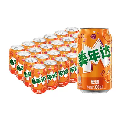 百事可乐 美年达330ml×24罐 34.41元（需领券）