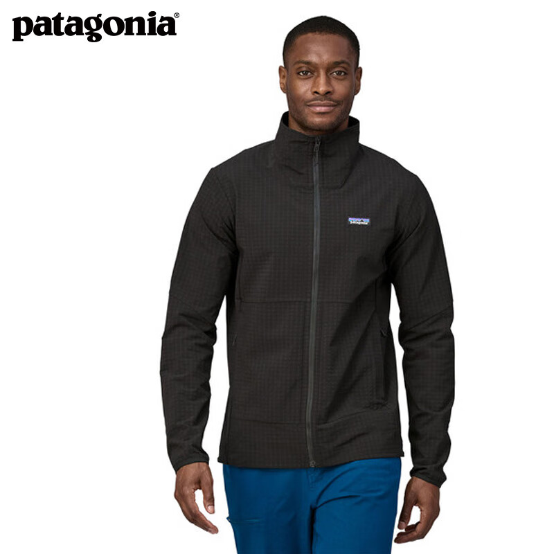 Patagonia 巴塔哥尼亚 男士抓绒衫 R1抓绒衣开衫夹克保暖 TechFace 83581 BLK S 1615元