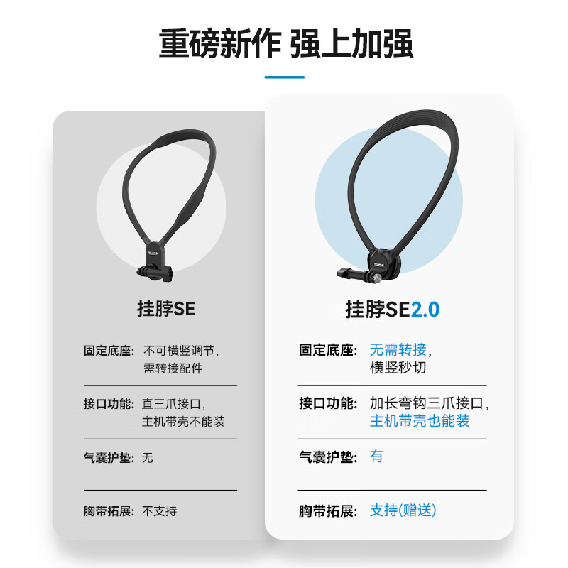 TELESIN 泰迅运动相机挂脖支架SE2.0大疆action6 5 4第一视角nano拍摄pocke 67元 - 86线报