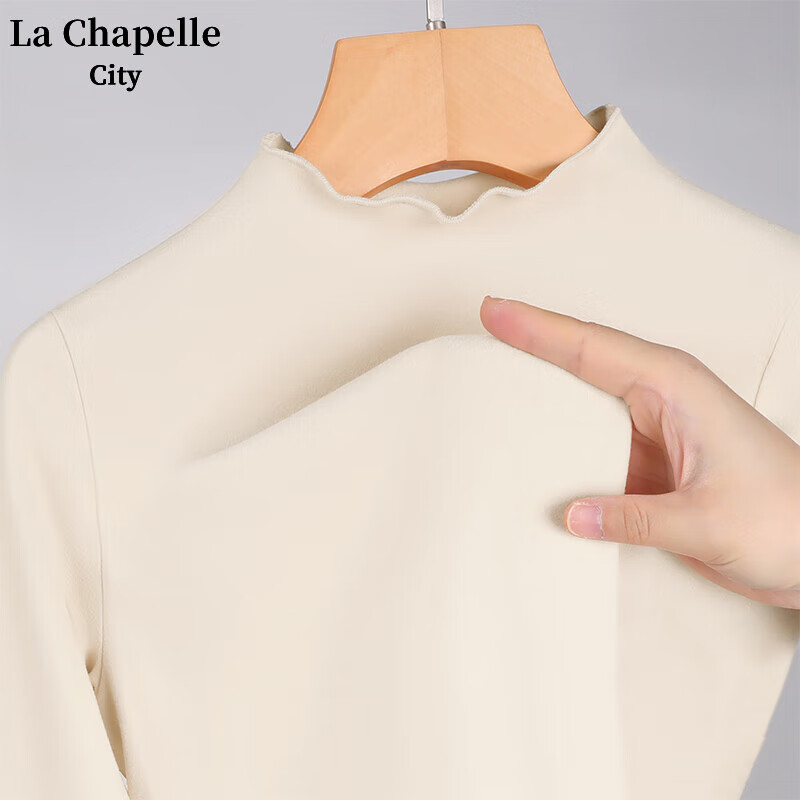 La Chapelle City 拉夏贝尔 女士升级款 双面德绒打底衫 27.4元（需买2件，需用券