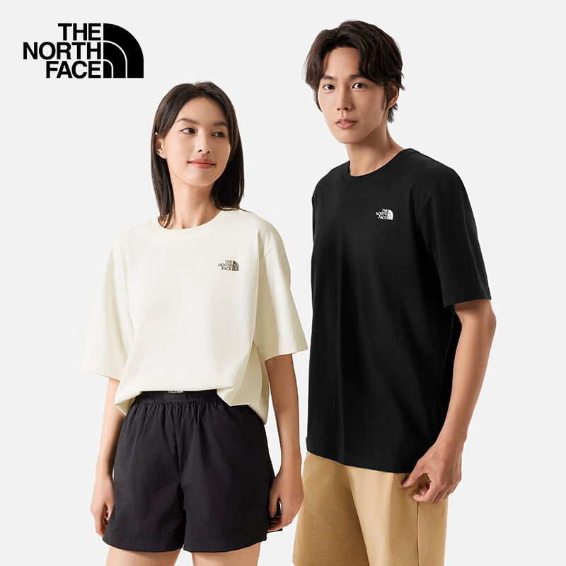 20日20点：The North Face 北面 短袖T恤情侣款山夏印花舒适 沙丘白 ---149元包邮（需领券）