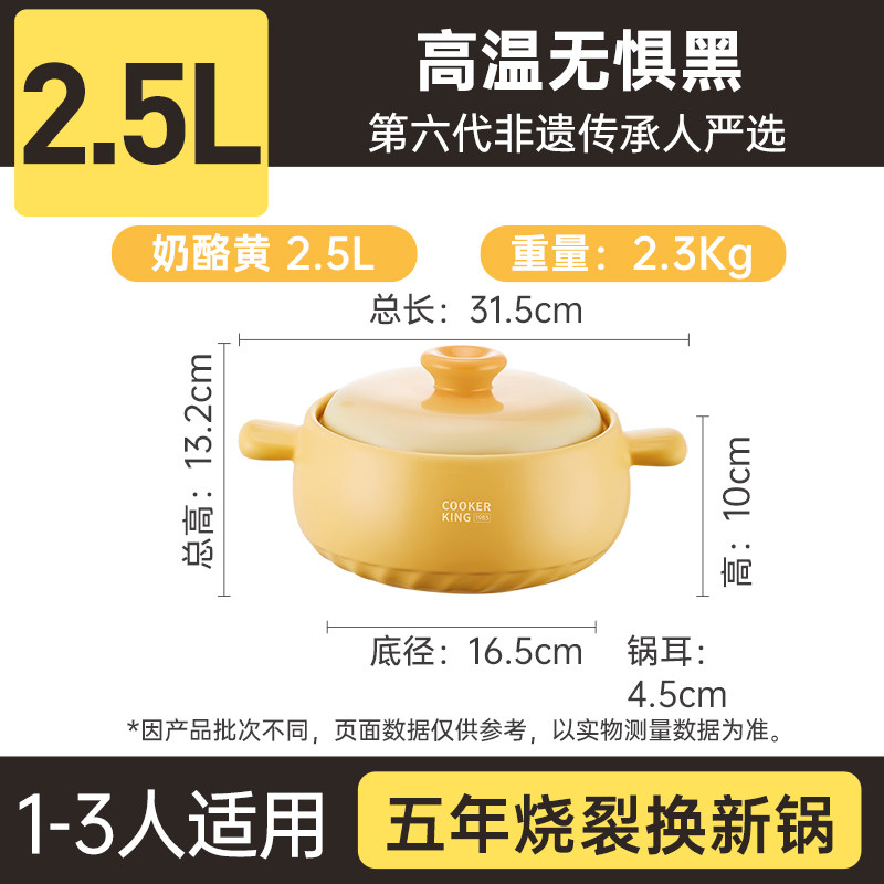 炊大皇 耐高温 砂锅 98.65元（需用券）