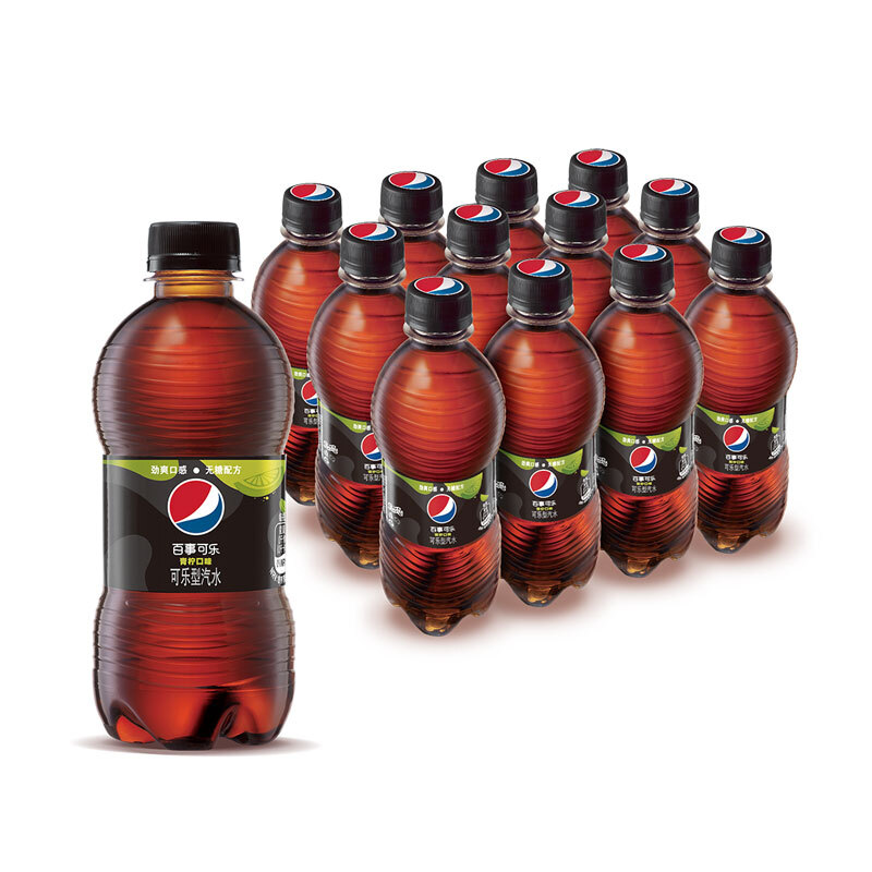 百事 无糖可乐 青柠味碳酸饮料 300ml*24瓶 27.9元