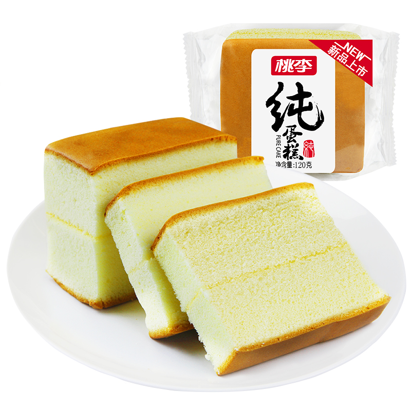 桃李 纯蛋糕 720g 120g*6袋 29.9元