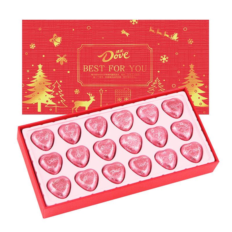 Dove 德芙 圣诞节心语巧克力礼盒18粒 红色款 19.9元