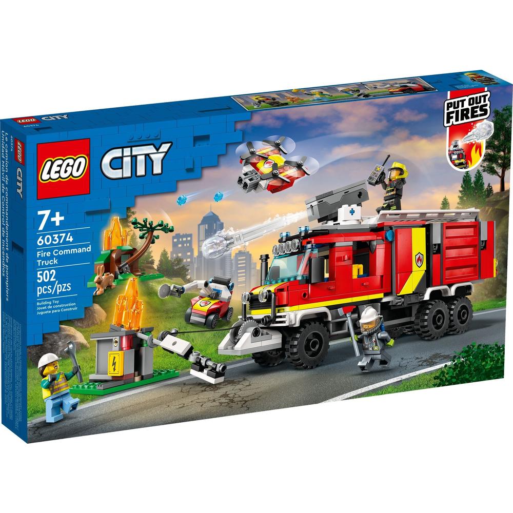 京东百亿补贴、PLUS会员：LEGO 乐高 City城市系列 60374 消防指挥车 244.15元包邮