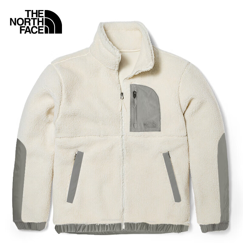 THE NORTH FACE 北面 抓绒外套情侣款户外保暖厚抓绒衣89YW 白色/4QI XXL 879元