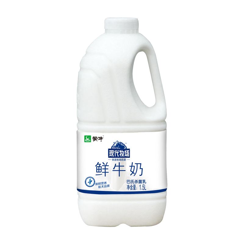 MENGNIU 蒙牛 现代牧场 鲜牛奶 1.5L*3件 40.22元（合13.41元/件）