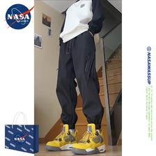 NASA WASSUP 东北加绒软壳冲锋裤男秋冬款美式机能裤子男款配马丁靴束脚工装