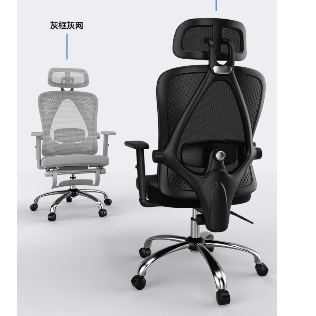 31日20点：UE 永艺 M60人体工学椅电脑椅 黑框黑网-升降扶手 259元
