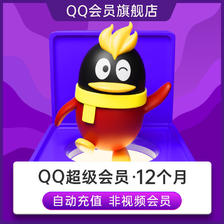 Tencent 腾讯 QQ超级会员12个月QQSVIP年卡 ￥132