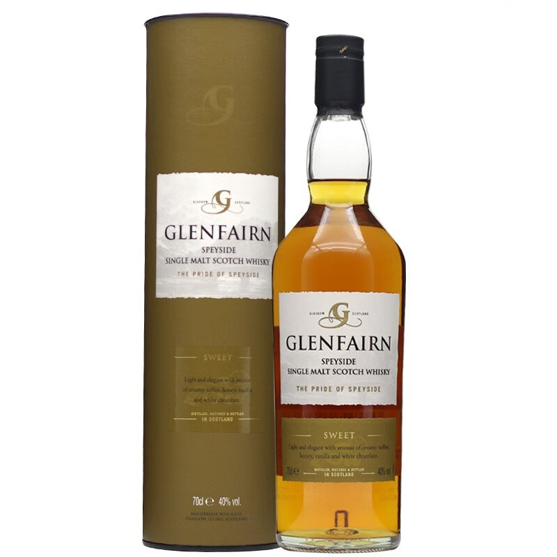 GLENFAIRN 格兰乐林 斯佩塞 单一麦芽 苏格兰威士忌 40%vol 700ml 礼盒装 148元（需
