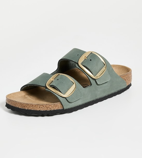 Birkenstock Arizona 绿色拖鞋