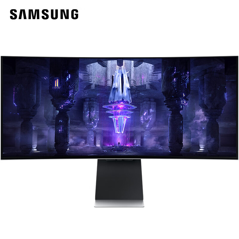 PLUS会员：SAMSUNG 三星 S34BG852SC 34英寸OLED曲面显示器（3440×1440、175Hz、99%DCI-P3