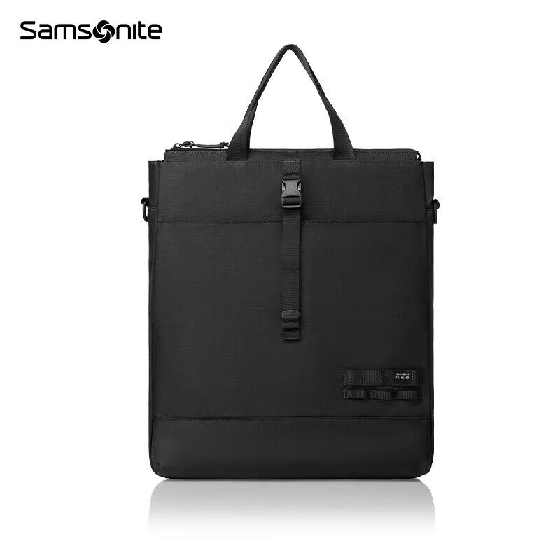 Samsonite 新秀丽 斜挎包男士大容量单肩包休闲旅行托特包商务时尚手提包卡