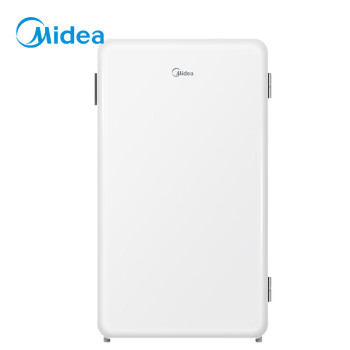 Midea 美的 93升单门一级能效节能低音复古白色小冰箱冷藏租房家用宿舍办公