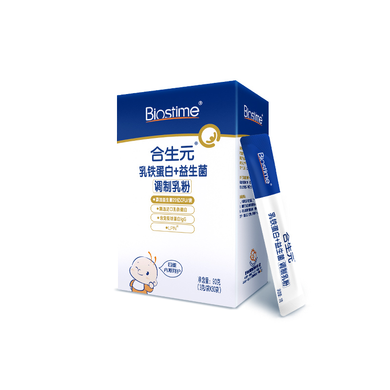 BIOSTIME 合生元 乳铁蛋白+益生菌调制乳粉 奶味 90g 230.1元（需用券，返30元购