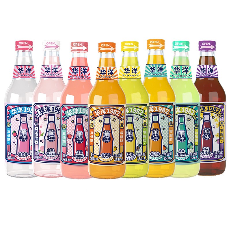 华洋 1982汽水混合口味 358ml*6瓶装 23.01元包邮