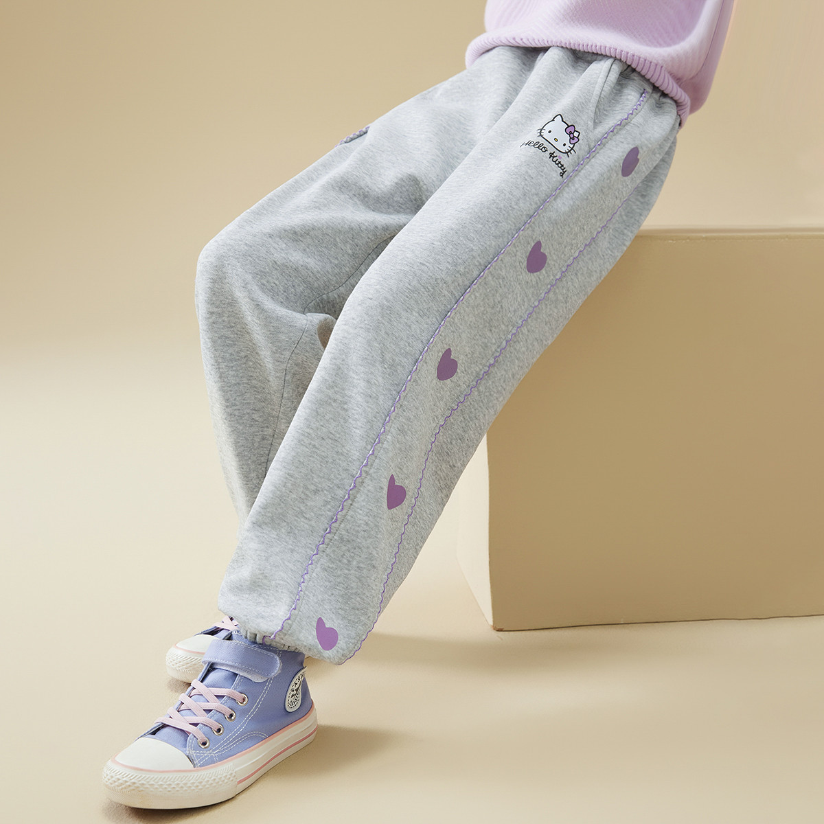 Hello Kitty 凯蒂猫 女童秋季休闲卫裤 59.9元