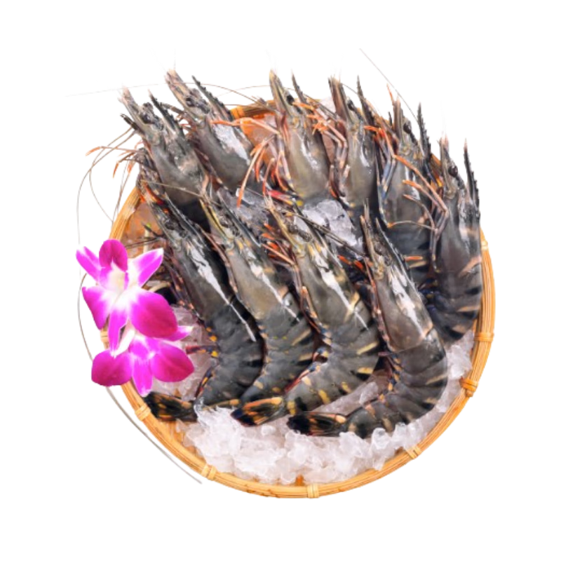 27日0点:京东生鲜泰国活冻黑虎虾 (大号40/50规格) 400g 16-20只/盒*5件 115.5元包