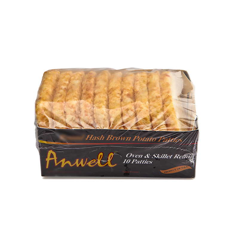 PLUS会员：安维（Anwell）美国原味薯饼 620g 冷冻薯饼 *4件 100.88元包邮（合25.22元/件、需用券）