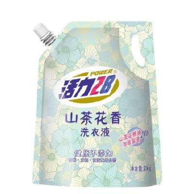 PLUS会员：活力28 山茶花洗衣液 2kg 1袋装 6.85元包邮