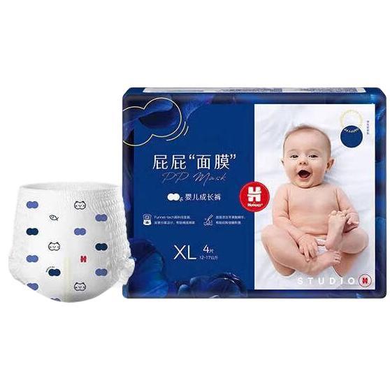 HUGGIES 好奇 屁屁“面膜”系列 拉拉裤 XL4片 4.9元（需用券）