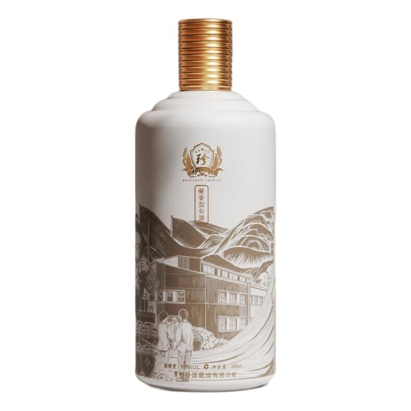 珍酒 佳品 酱香型白酒 53度500ml*6瓶 整箱装 838元